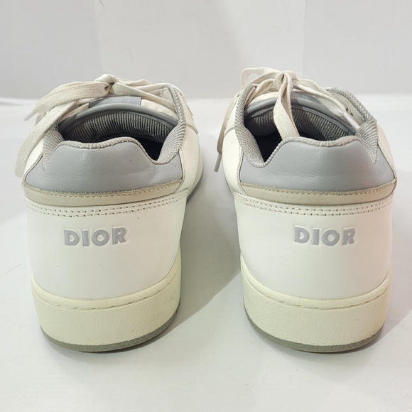 CHRISTIAN DIOR B27 LOW TOP WHITE/GREY SNEAKER SIZE EU43/US10 - Picture 4 of 16